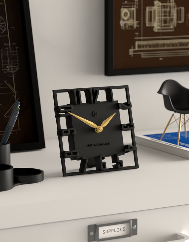 Newgate - Newgate Highline Mantel Clock-Black