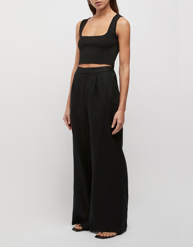 FRIEND of AUDREY - Hayworth Linen Split Trousers
