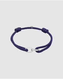 Kuzzoi - ICONIC EXCLUSIVE - Bracelet Men Oval Nylon in 925 Sterling Silver