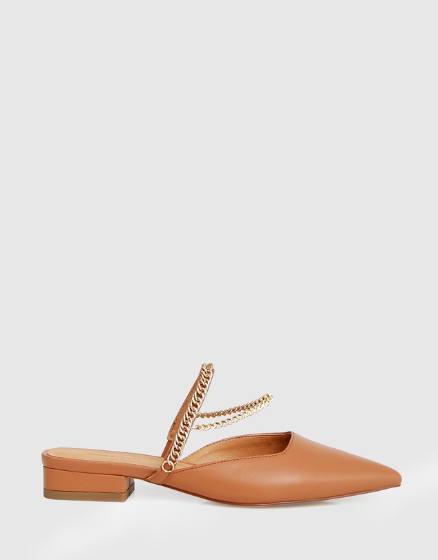 Belle & Bloom - On The Go Leather Flat