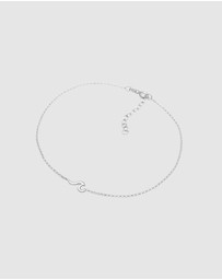 Elli Jewelry - Anklet Pendant Wave Maritime Basic in 925 Sterling Silver