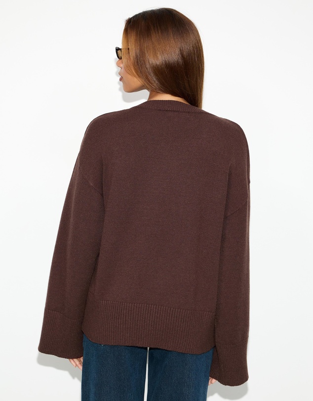 Dazie - Zara Asymmetric Knit Jumper