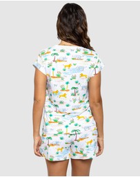 Sant And Abel - Women's Trunks Up Jersey Short PJ Set