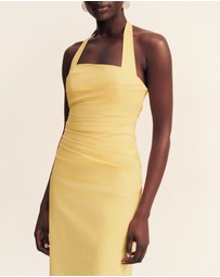 Shona Joy - Campbell Draped Halter Maxi Dress