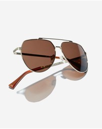 Hawkers Co - HAWKERS - Polarized Karat Brown SHADOW Sunglasses for Men and Women UV400