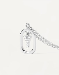 PDPAOLA - Mini Letter Y Silver Necklace