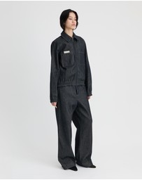 Madre Natura - Fig Denim Bomber Jacket