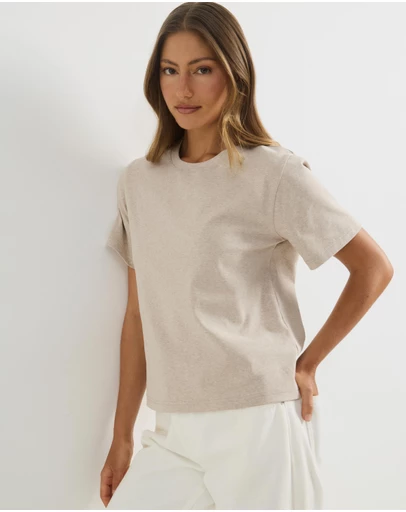 Atmos&Here - Cotton Slim T-Shirt