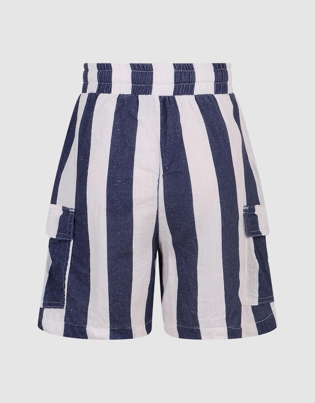 Rock Your Kid - Stripe Cargo Shorts - Kids-Teens