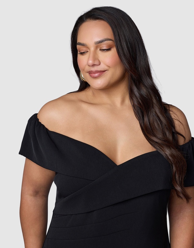 Pink Dusk by Curve Project - Dark Desires Midi Dress