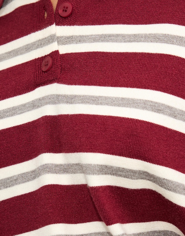 Dazie - Piper Stripe Knit Polo