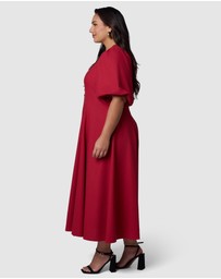 Pink Dusk by Curve Project - Ignition Midi Dress