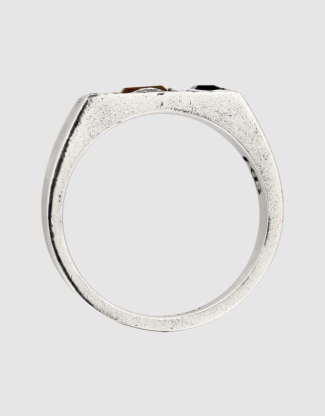 Haze & Glory - ICONIC EXCLUSIVE - Ring Men Signet Tigers Eye Onyx 925 Sterling Silver