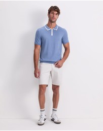 Sportscraft - Brookes 1/4 Zip Knit Polo