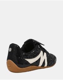 Steve Madden - Freekick Black Sequin Sneakers