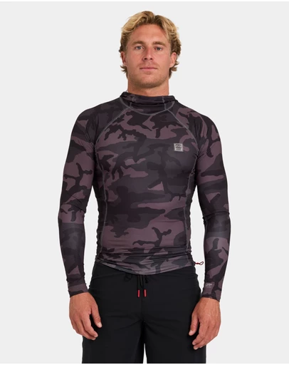 Billabong - Mens Strike Mission Hooded Long Sleeve Rashguard
