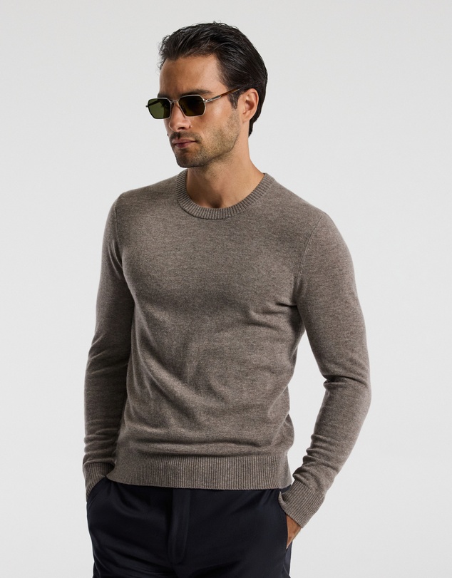 Calibre - Ultra Fine Merino Wool Sweater Mocha