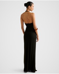 Forever New Petite - Abby Petite Halter Neck Mesh Maxi Dress