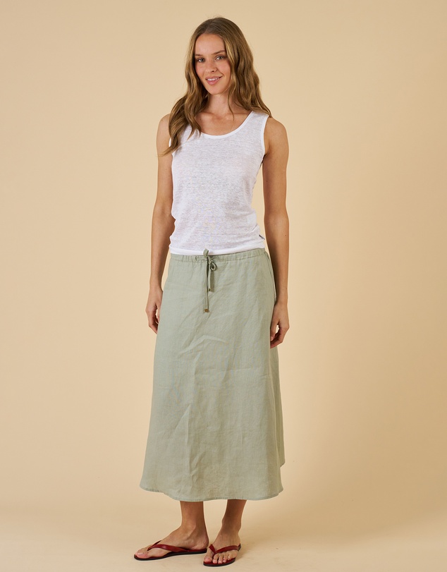 CAMIXA - Tecla Linen Jersey Top