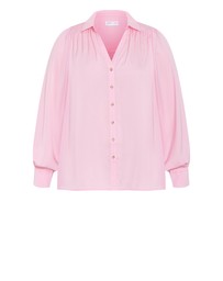 City Chic - Plus size Hadlee Long Sleeve Shirt - dusty pink