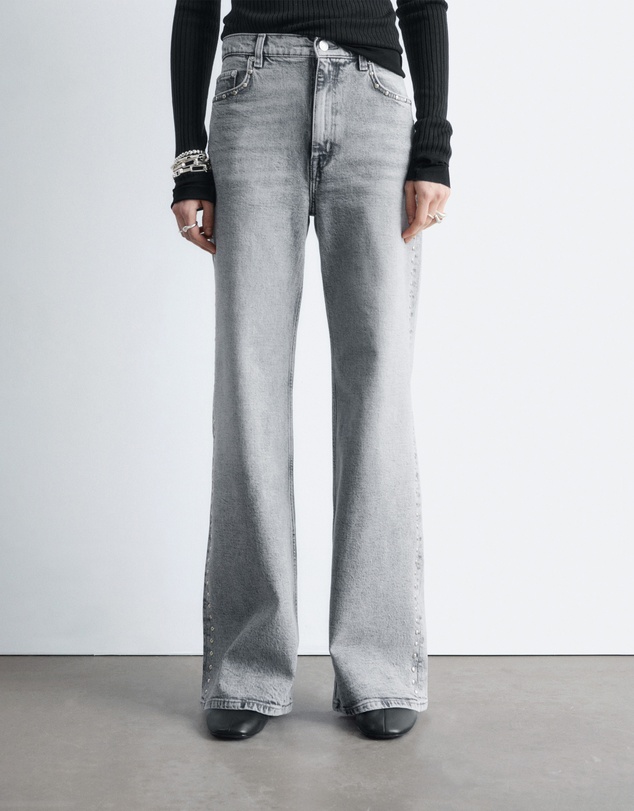 & Other Stories - Studded Wide-Leg Jeans