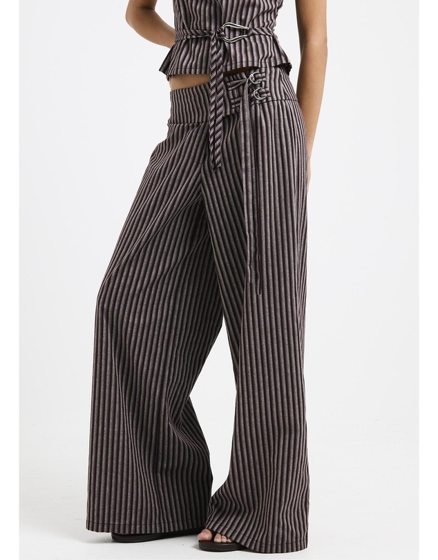 Subtitled - Naia Stripe Tie Pants