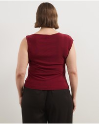 Atmos&Here Curvy - Thea Asymmetric Mesh Top