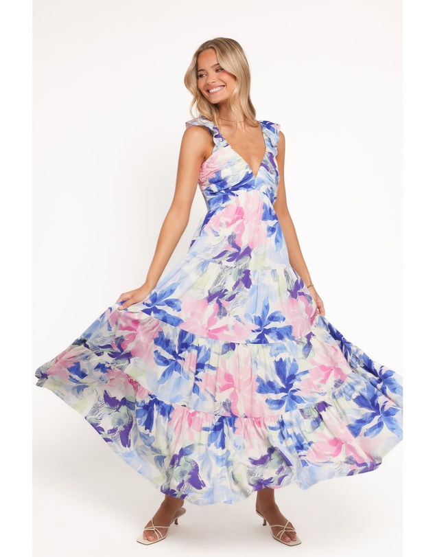 Petal & Pup - Matteah Maxi Dress - Blue Floral