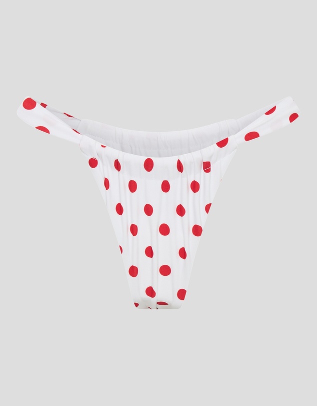 Vacay Swimwear - Rhodes Bottom Red Polka