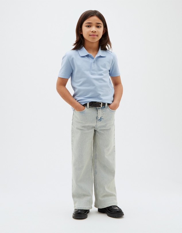 Calvin Klein Jeans - Boys Solid Pique Polo Shirt