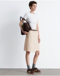 & Other Stories - A-line Jacquard Midi Skirt