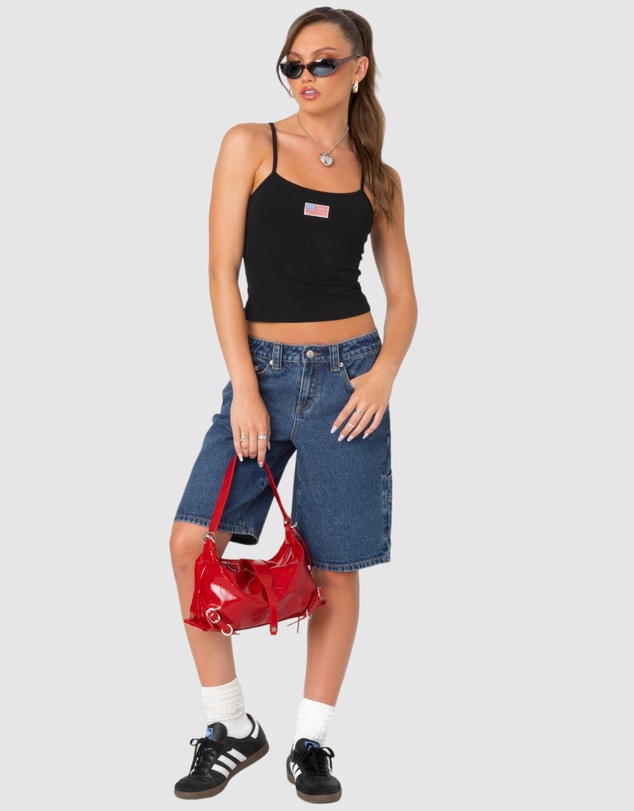 EDIKTED - Stargirl Denim Bermuda Shorts