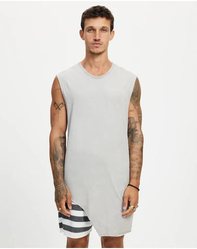 Surrounded By Ghosts - The Graftonite Asymmetrical Cotton Tail Muscle T-Shirt
