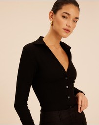 AERE - Tess Button Through Top