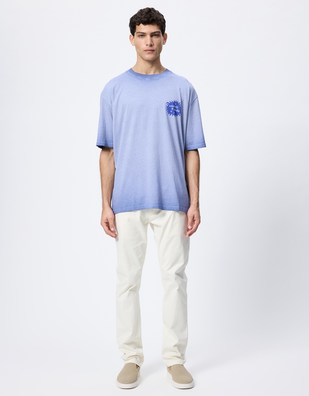 Scotch & Soda - Front And Back Artwork Loose Fit Cold-Dyed T-Shirt