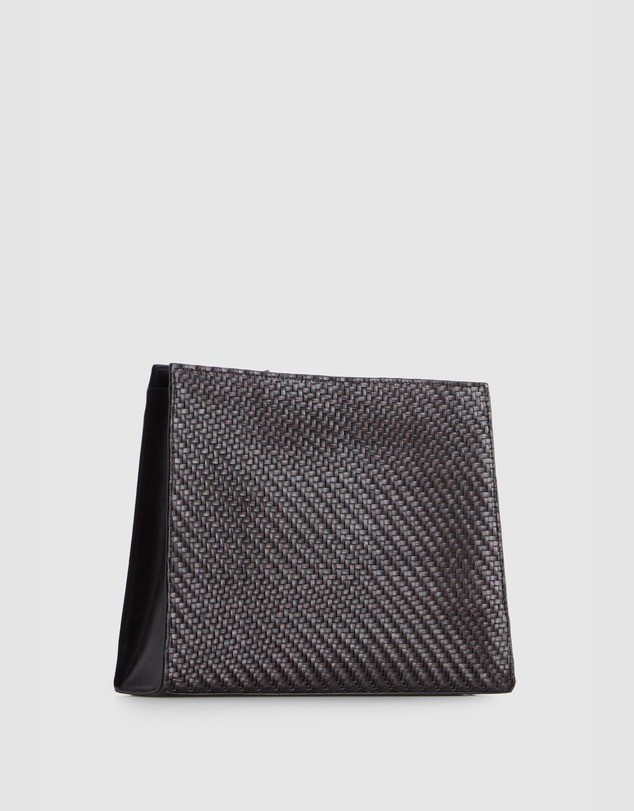 Evity - Logan Leather Weave Pouch