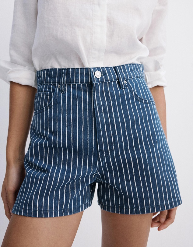 M.N.G - High-Rise Denim Shorts