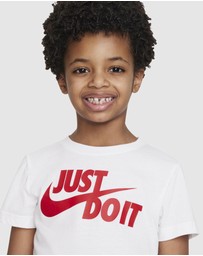 Nike - Split Swoosh Logo Tee - Kids