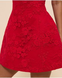 CHANCERY - Lani Strapless Structured Lace Mini Dress