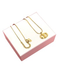 Pre-Loved by Azura Reborn - Pre-Loved Gold Plated CD Logo Pendant Necklace