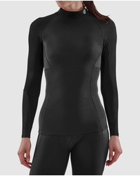 SKINS - SKINS Compression Women's Series-3 Clothing Long Sleeve Top Thermal Black