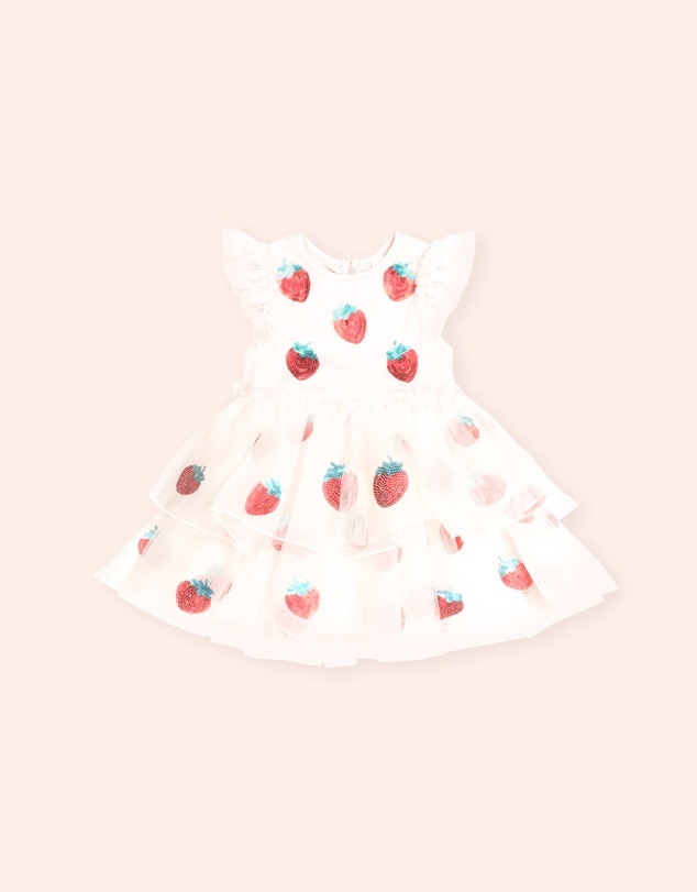 Huxbaby - Sequin Strawberry Tulle Dress