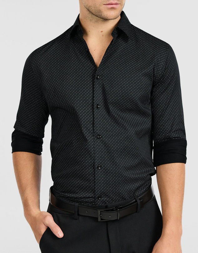 Tarocash - Nixos Slim Stretch Geo Shirt