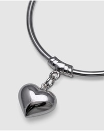 Von Treskow - Art Deco Bangle With Puffy Heart