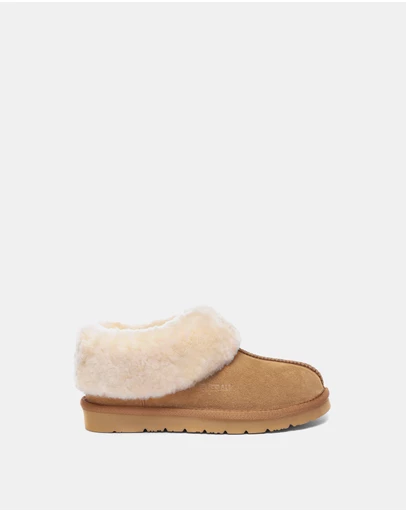 EVERAU - EverAU Ugg Homey Slipper Suede Cow Suede Upper House Shoes