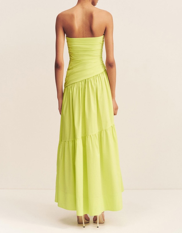 Shona Joy - Campbell Strapless Tiered Maxi Dress