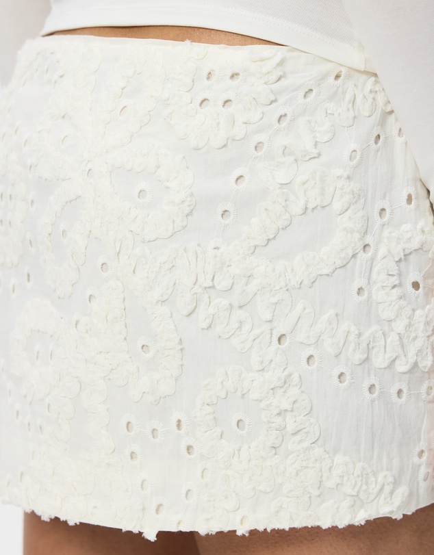 Guizio - Low Rise Embellished Skirt
