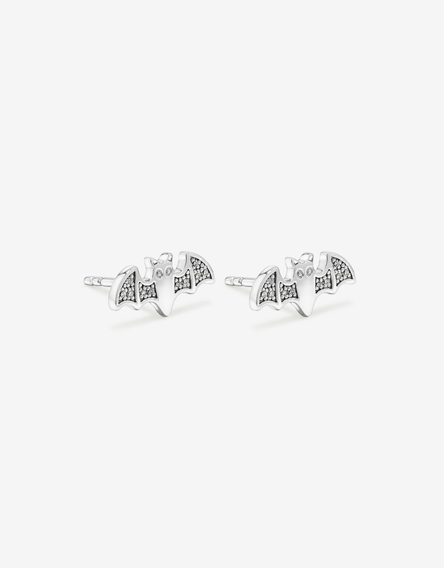 Michael Hill - Bat Halloween Stud Earrings with Cubic Zirconia in Sterling Silver