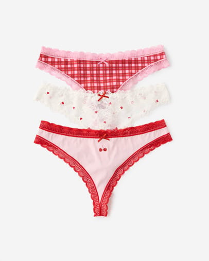 PINK CHECKHEART DITSY
