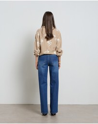 DRICOPER DENIM - Lina Mid Rise Pacific Straight Leg Jeans